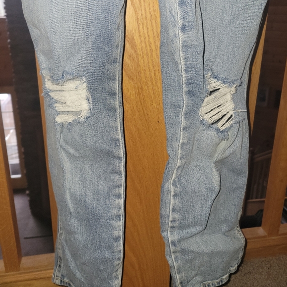 Old Navy distressed overalls NWOT sz 14 -please see description - Picture 2 of 10